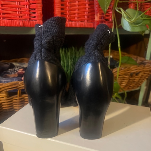 Maison Martin Margiela Knit Sock Peep Toe Boot - Picture 4 of 6